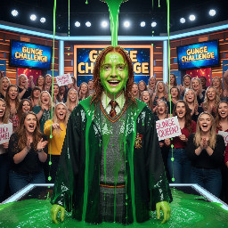 Ginny Weasly in her hogwarts uniform. Photorealistic focus on face.