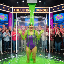 A 21 year old woman wearing a swimsuit and goggles
