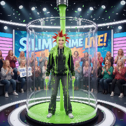 Girls 19 years red stiled hair 1.72 meters black hoodie grey flair pants and white shoes