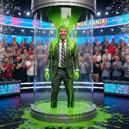 Suit and tie gunged
