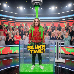 Girl Brown hair glasses 19 years red hoodie black pants white shoes