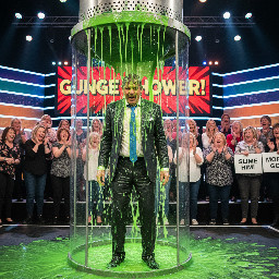 Suit and tie gunged