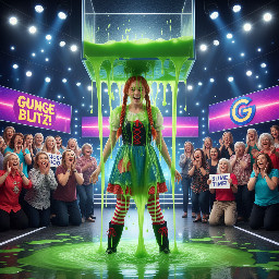 Teen girl dressed as pippi longstocking