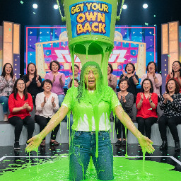 Asian lady gunged on get your own back